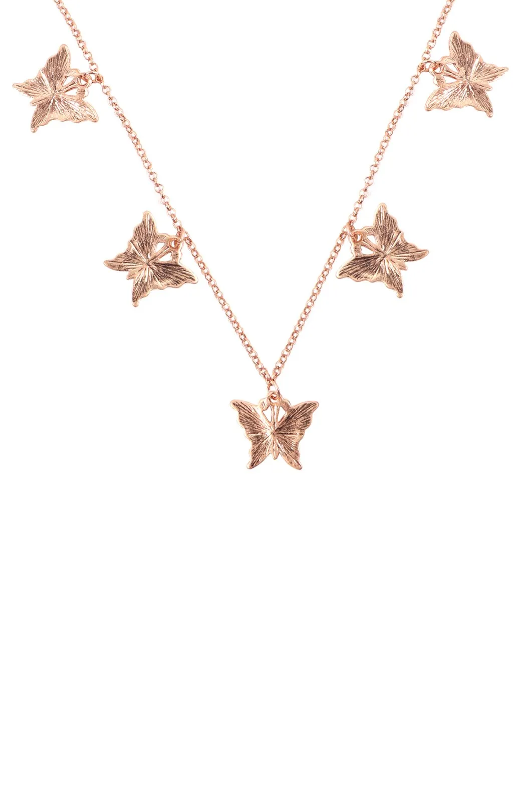 Dainty Butterfly Chain Necklace and Earring Set