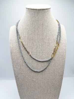 Dainty Gold Bead Necklace