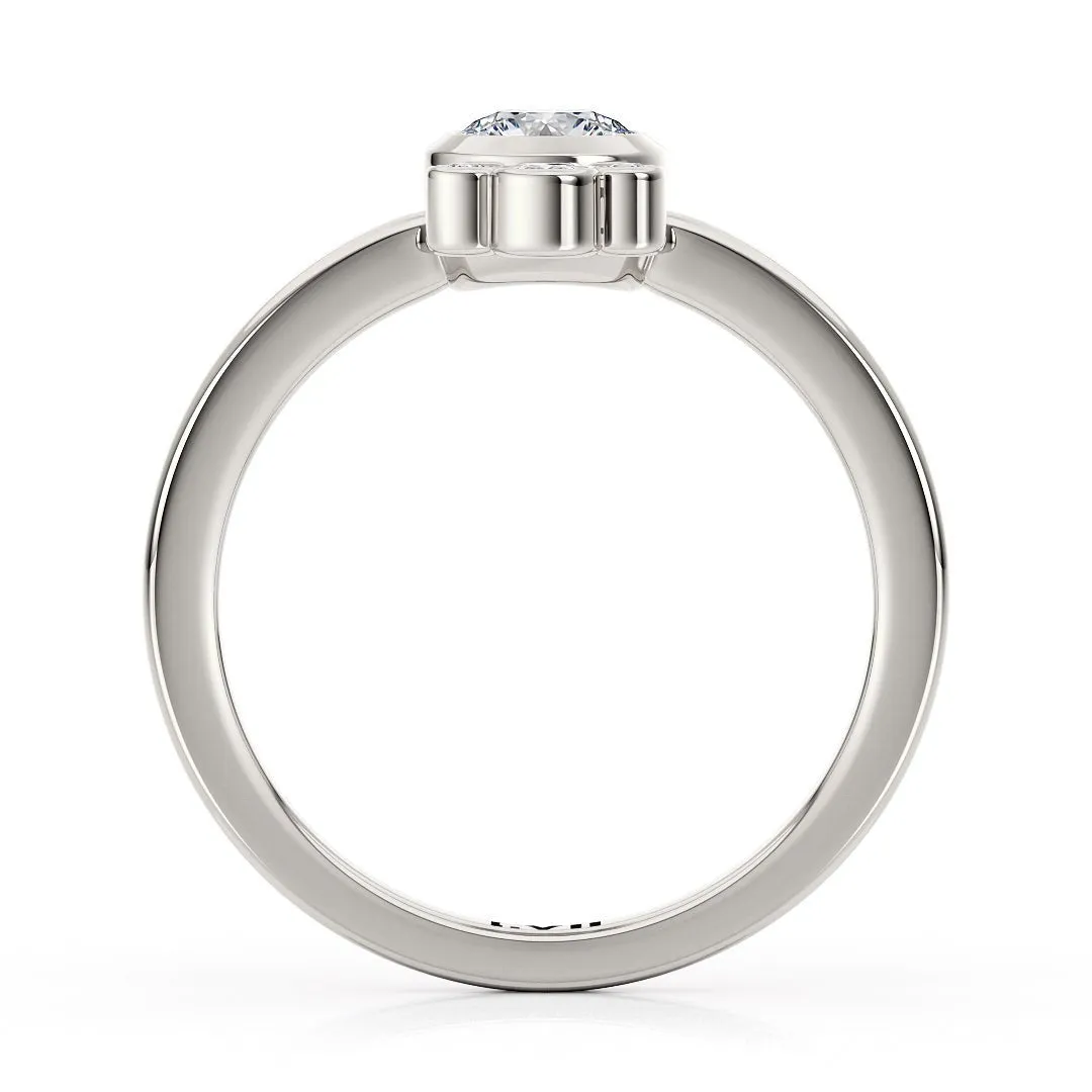 Dainty Vintage Art Deco Engagement Ring - The Emmeline Ring