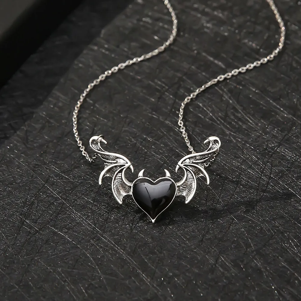 Dark Essence Gothic Heart Pendant Necklace by The Nevermore