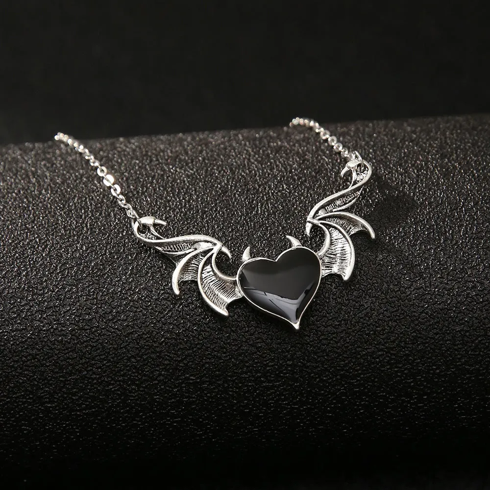 Dark Essence Gothic Heart Pendant Necklace by The Nevermore