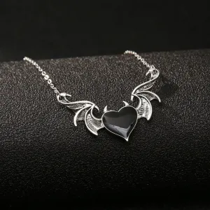 Dark Essence Gothic Heart Pendant Necklace by The Nevermore