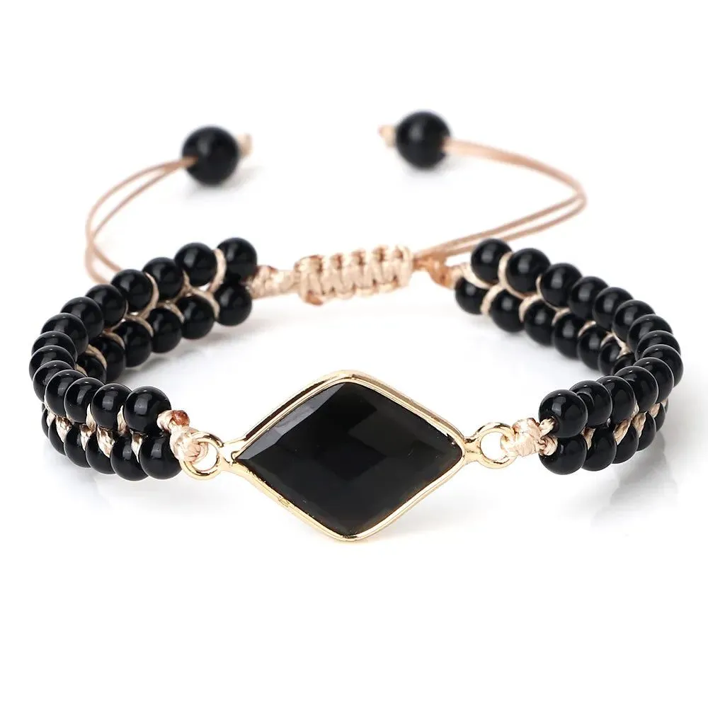 Dark Stone Bracelets Shapes Collection