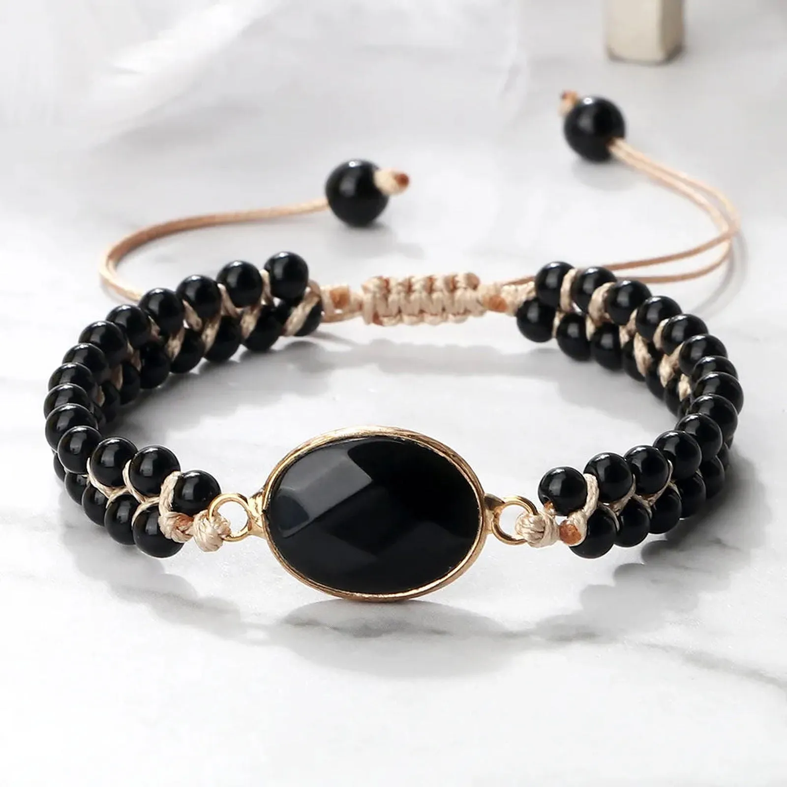 Dark Stone Bracelets Shapes Collection