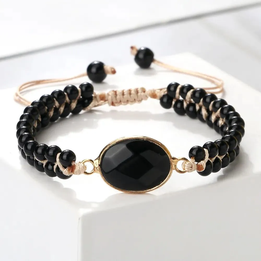 Dark Stone Bracelets Shapes Collection