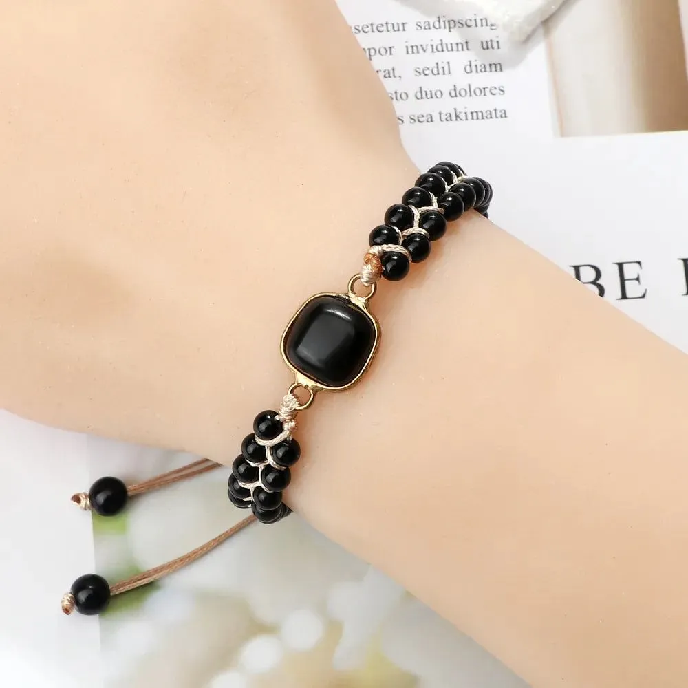 Dark Stone Bracelets Shapes Collection