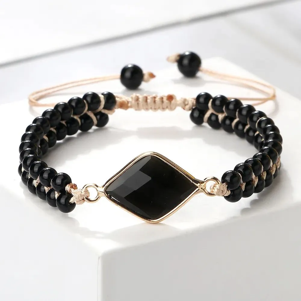Dark Stone Bracelets Shapes Collection
