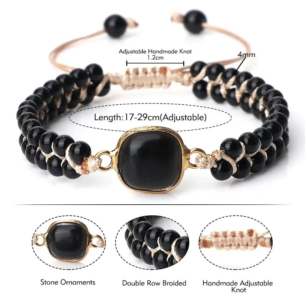 Dark Stone Bracelets Shapes Collection