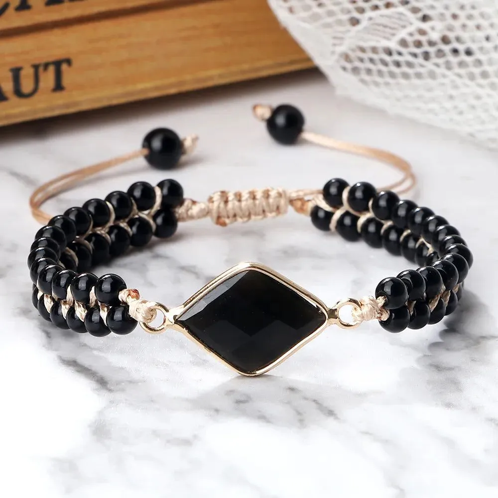 Dark Stone Bracelets Shapes Collection