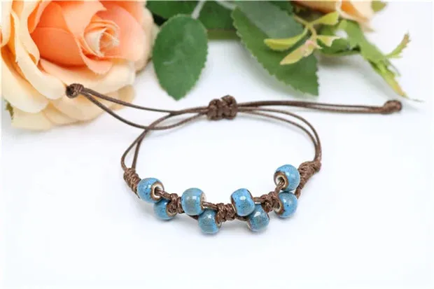Delicate Ethnic Style High Quality Original Ceramic Beads Bracelet