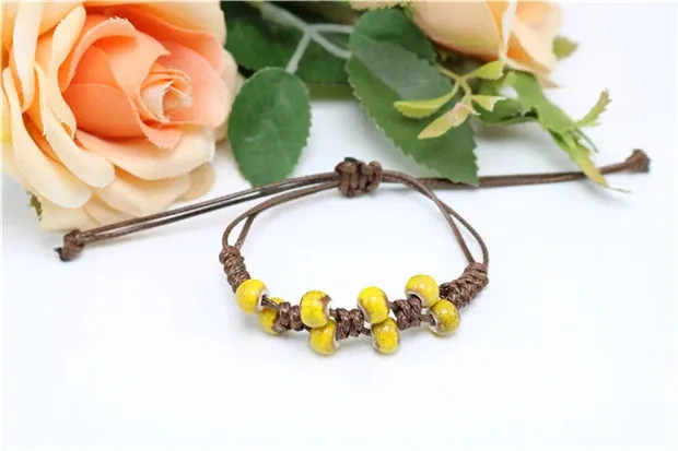 Delicate Ethnic Style High Quality Original Ceramic Beads Bracelet