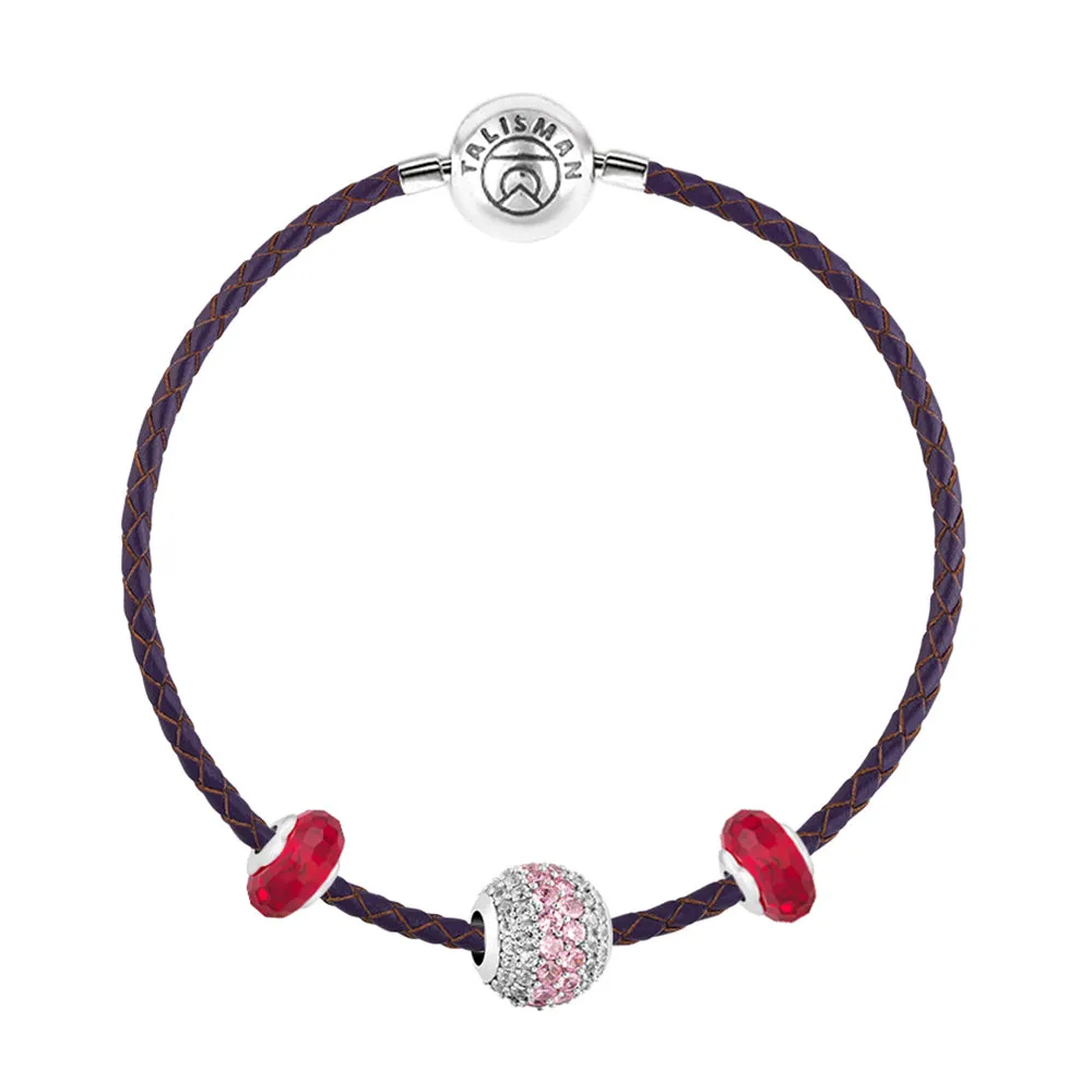 Delicate Pavé Charm Bracelet
