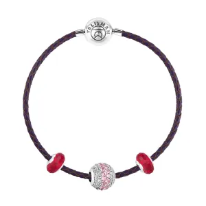 Delicate Pavé Charm Bracelet