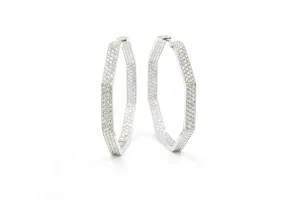 DIAMOND HOOP EARRINGS - CHRIS AIRE TRANSFORMATION DIAMOND EARRINGS