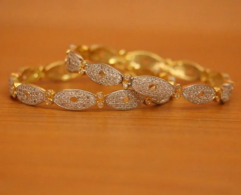 Diamond Look American Diamond Studded Bangles