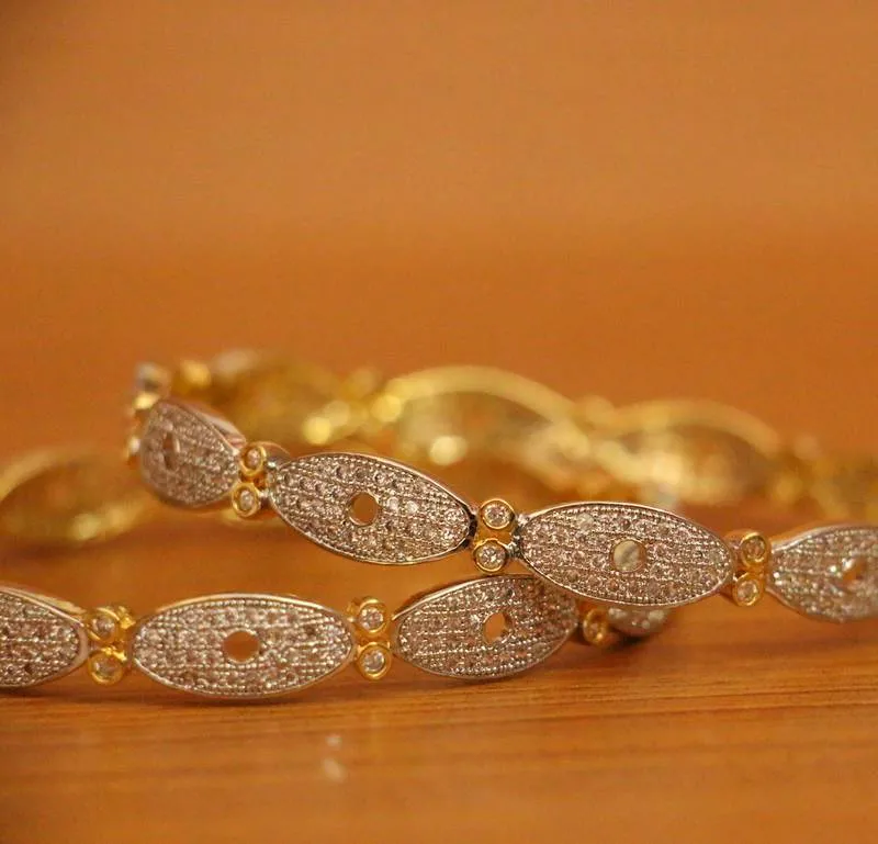 Diamond Look American Diamond Studded Bangles