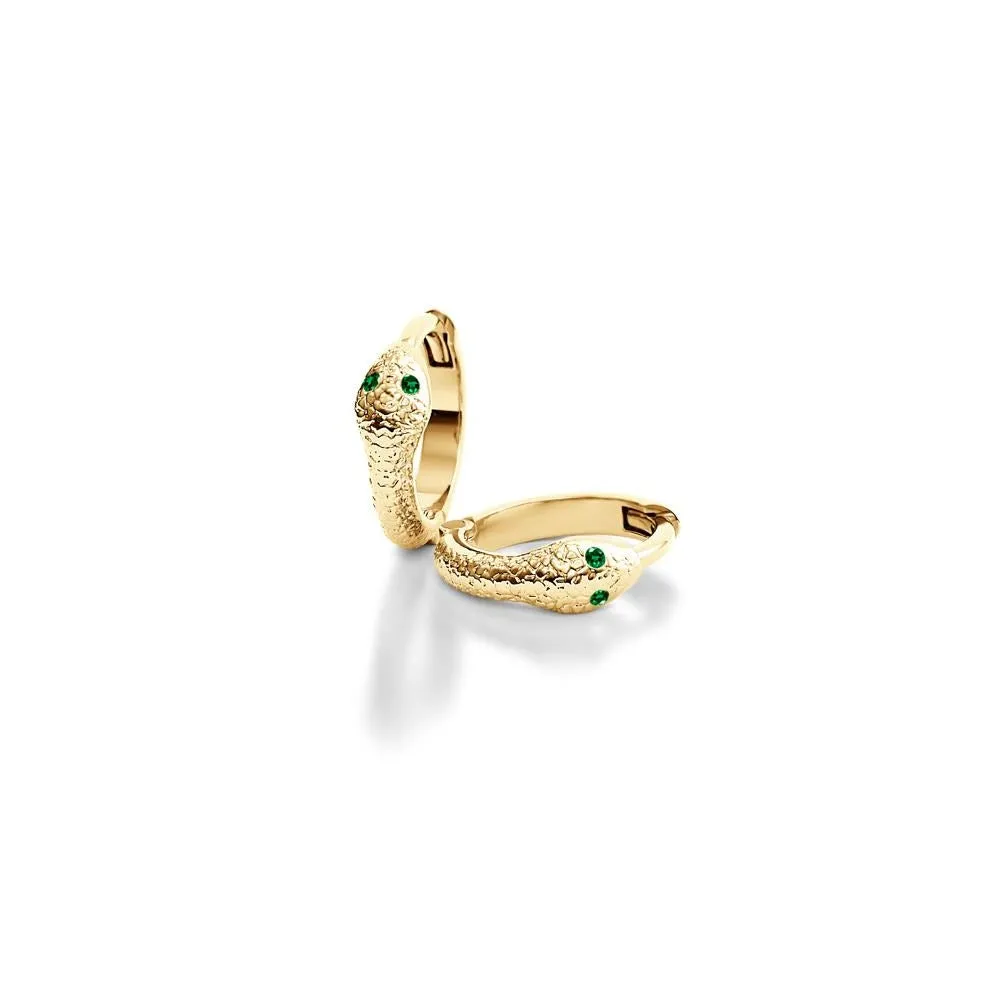 Dris - snake hoop earrings