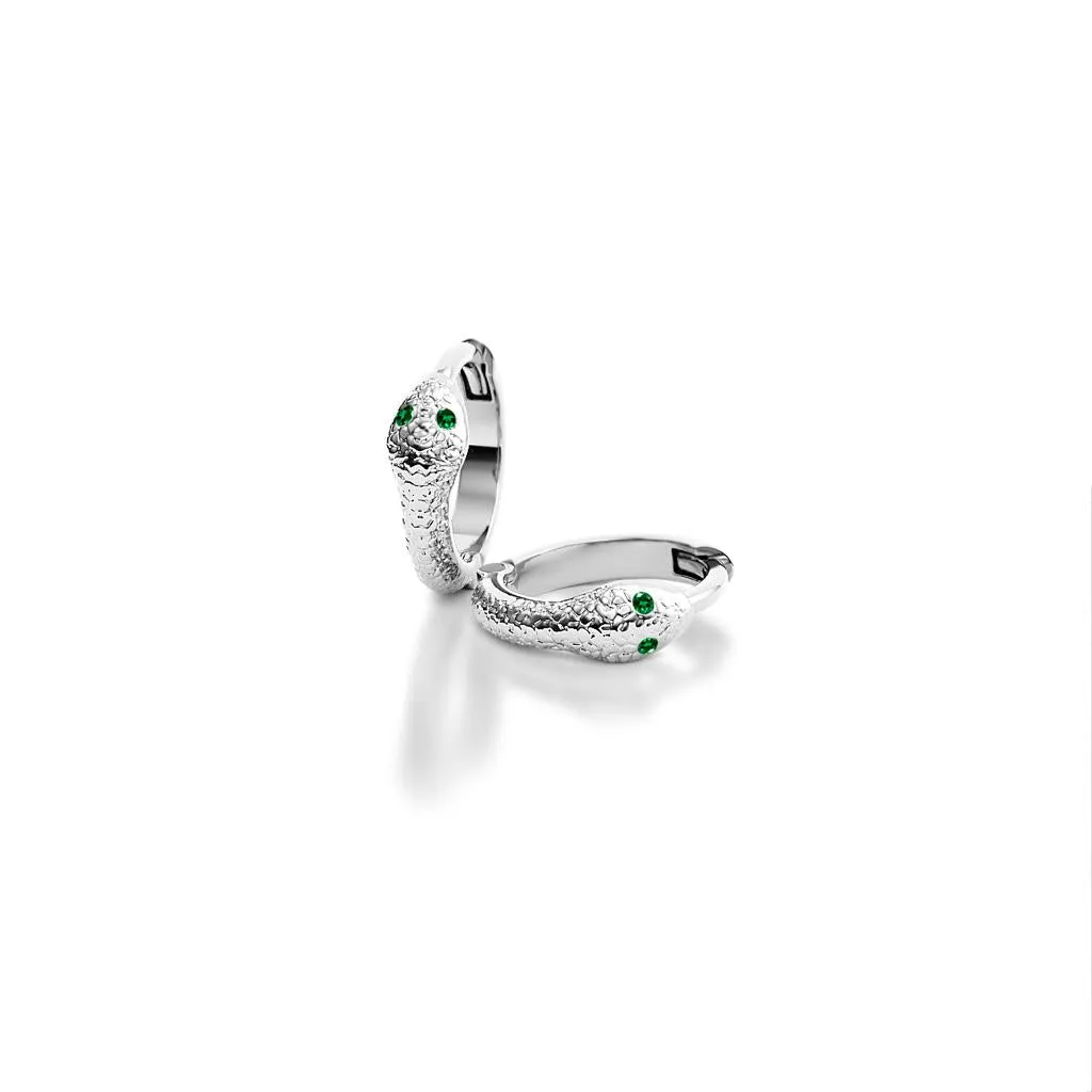 Dris - snake hoop earrings