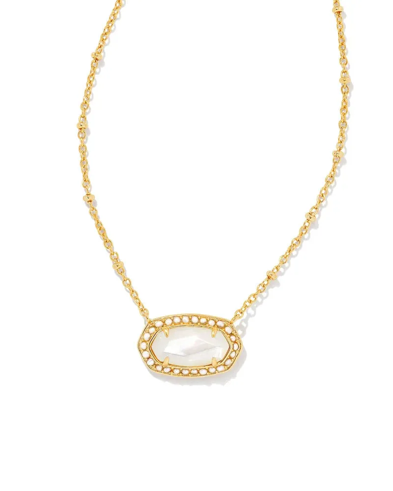 Elisa Pearl Beaded Necklace Gold