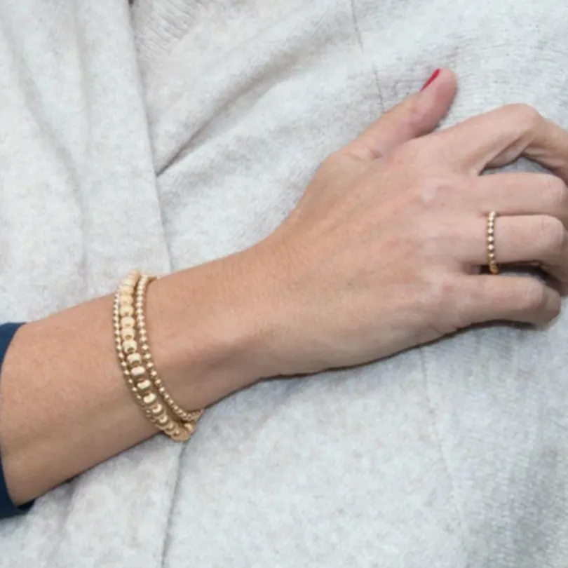 ENewton Classic 2mm Gold Bead Ring