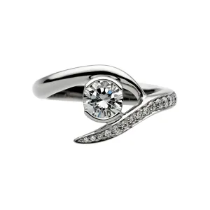 Entwined Rapture35 Engagement Ring - Platinum & 0.48ct Diamond