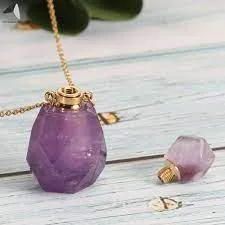 Essential Oil Bottles Natural Stone Pendant