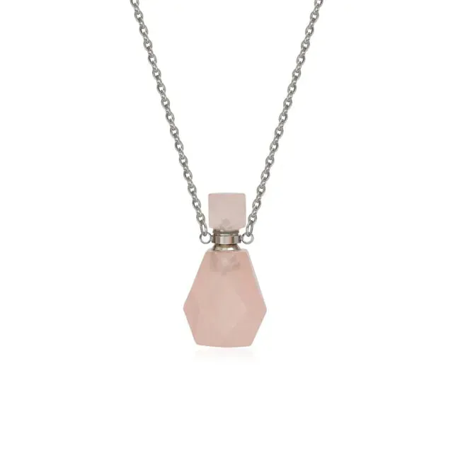 Essential Oil Bottles Natural Stone Pendant