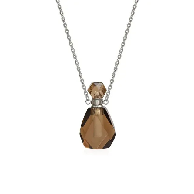 Essential Oil Bottles Natural Stone Pendant