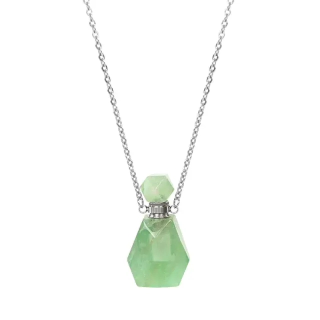 Essential Oil Bottles Natural Stone Pendant