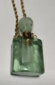 Essential Oil Bottles Natural Stone Pendant