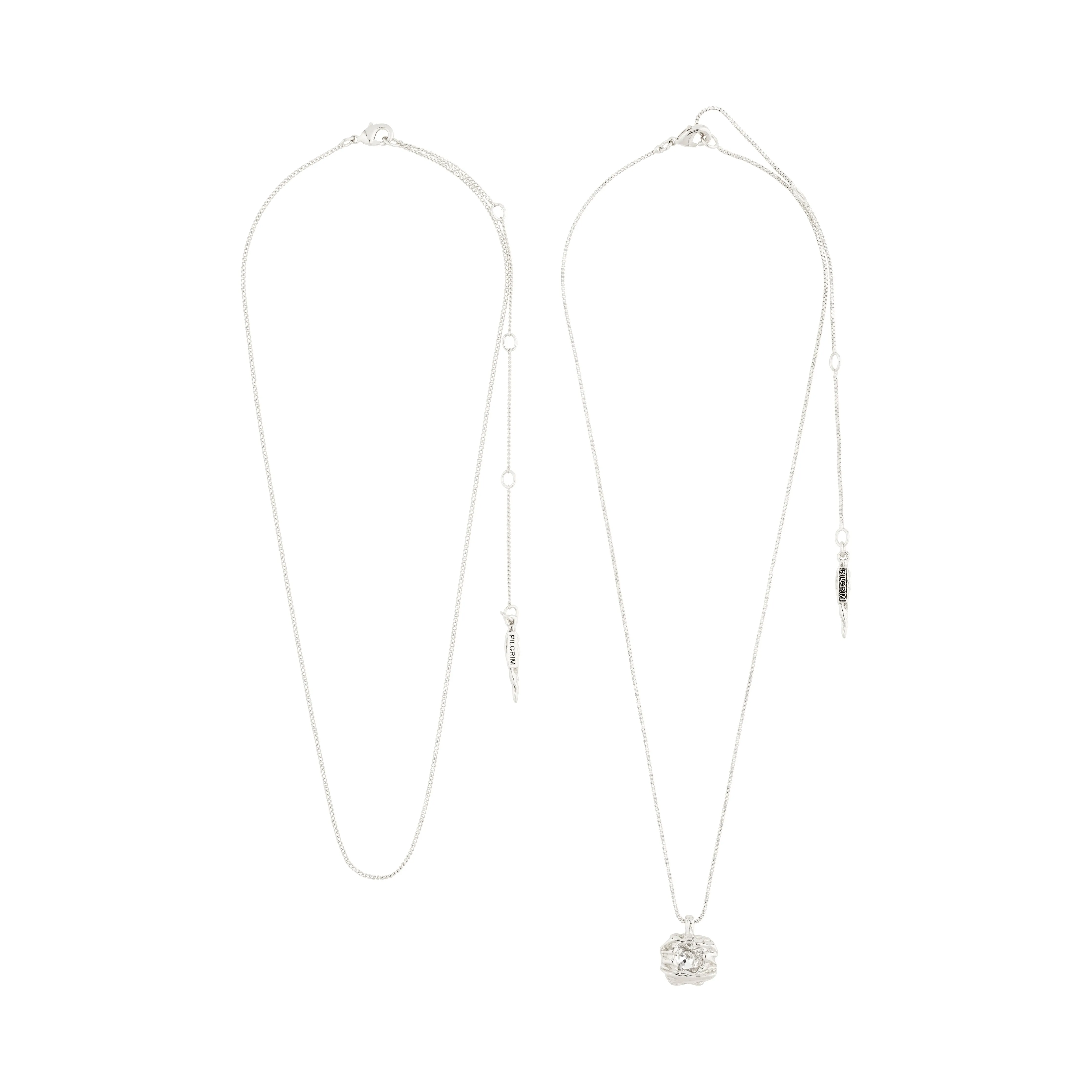 FEEL necklace 2-in-1 set silver-plated