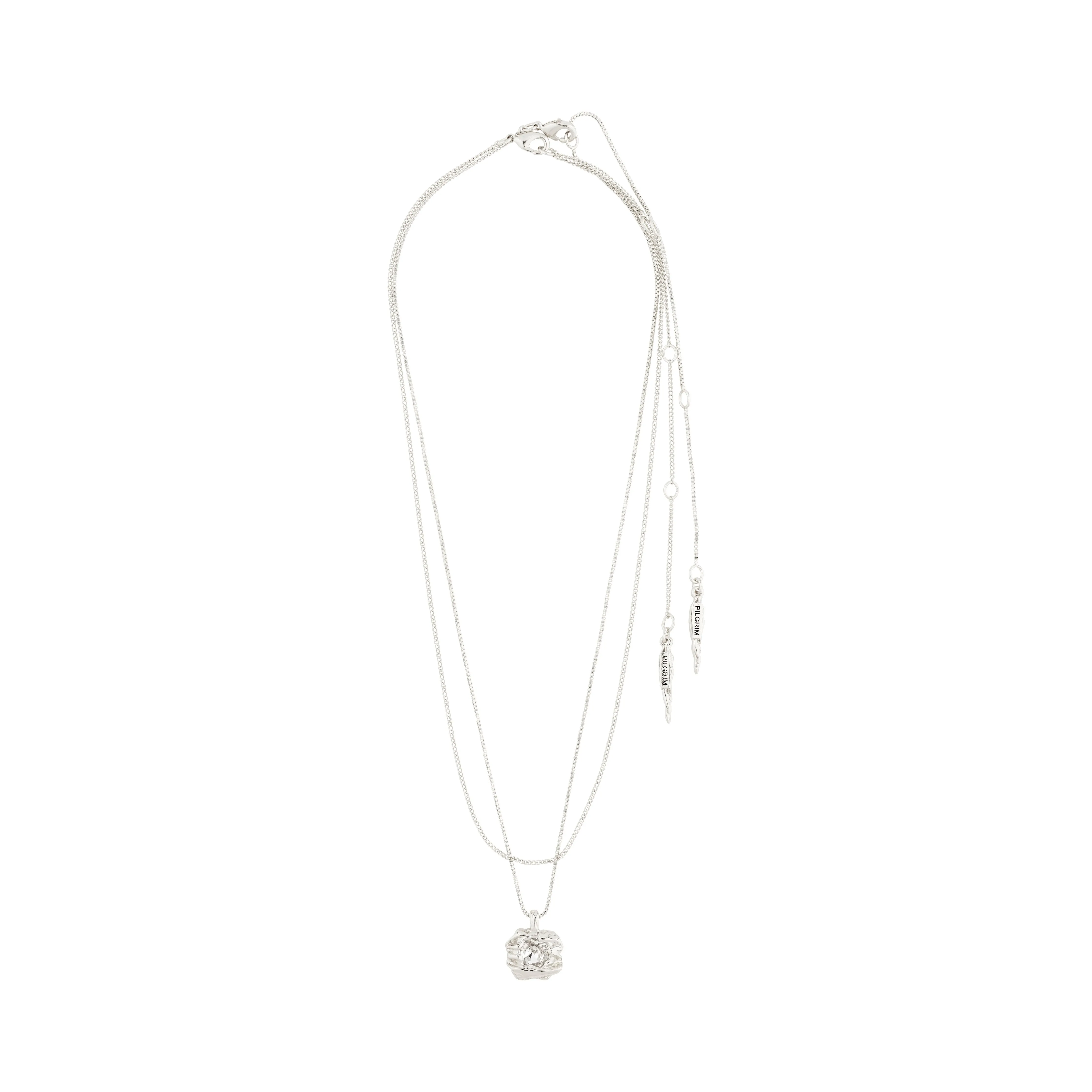 FEEL necklace 2-in-1 set silver-plated