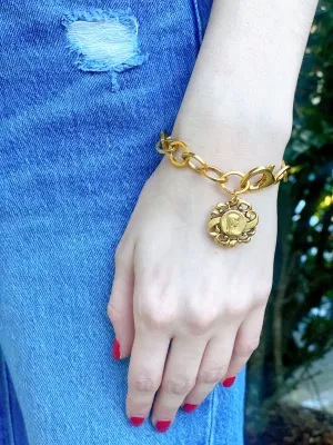 Filagree Mary Chain Link Bracelet