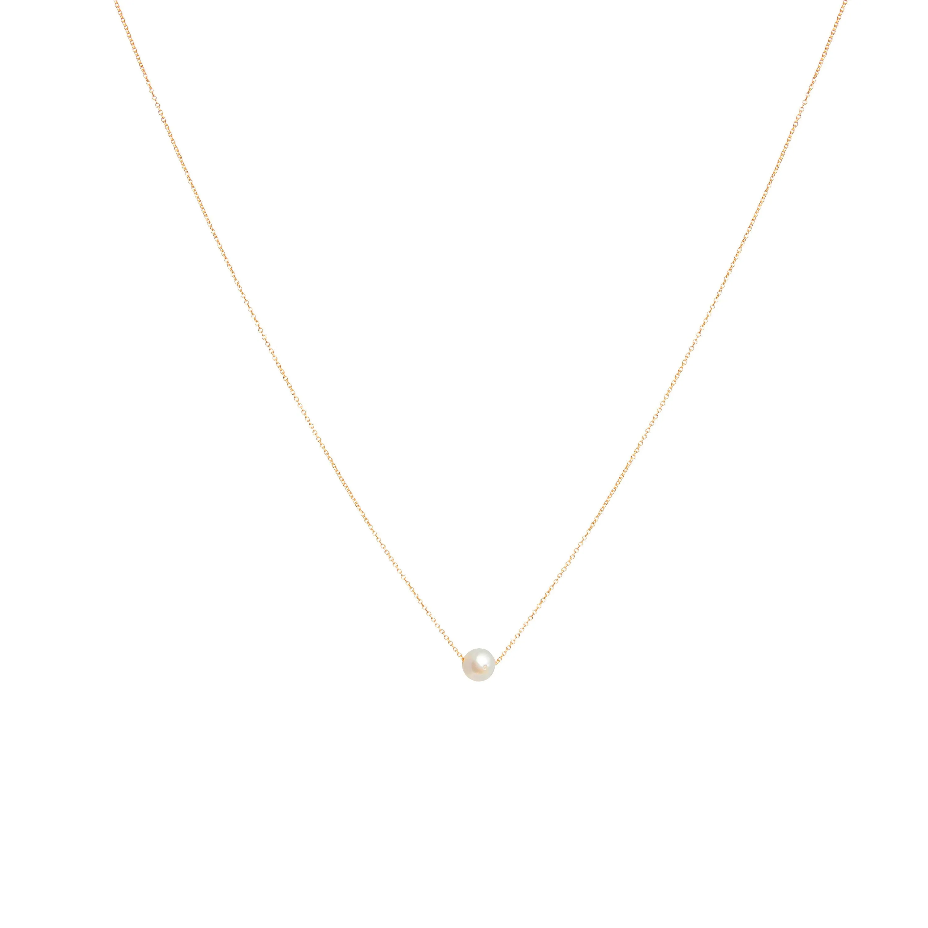 Gold Pearl Necklace