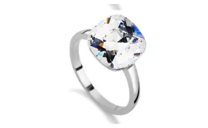 Gold Plated Austrian Crystal Square Ring For Women (8)