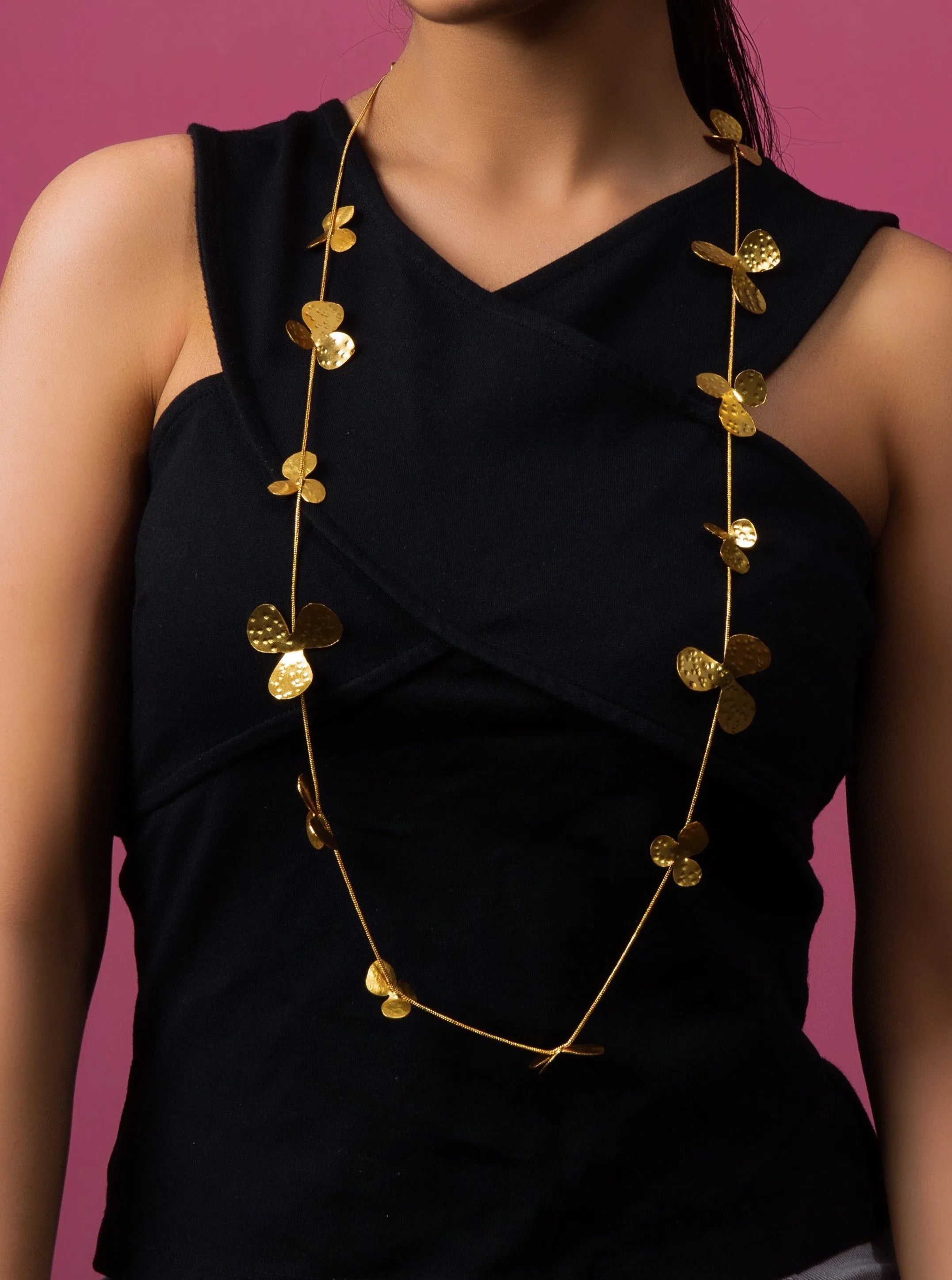 Gold Plated Butterfly Necklace