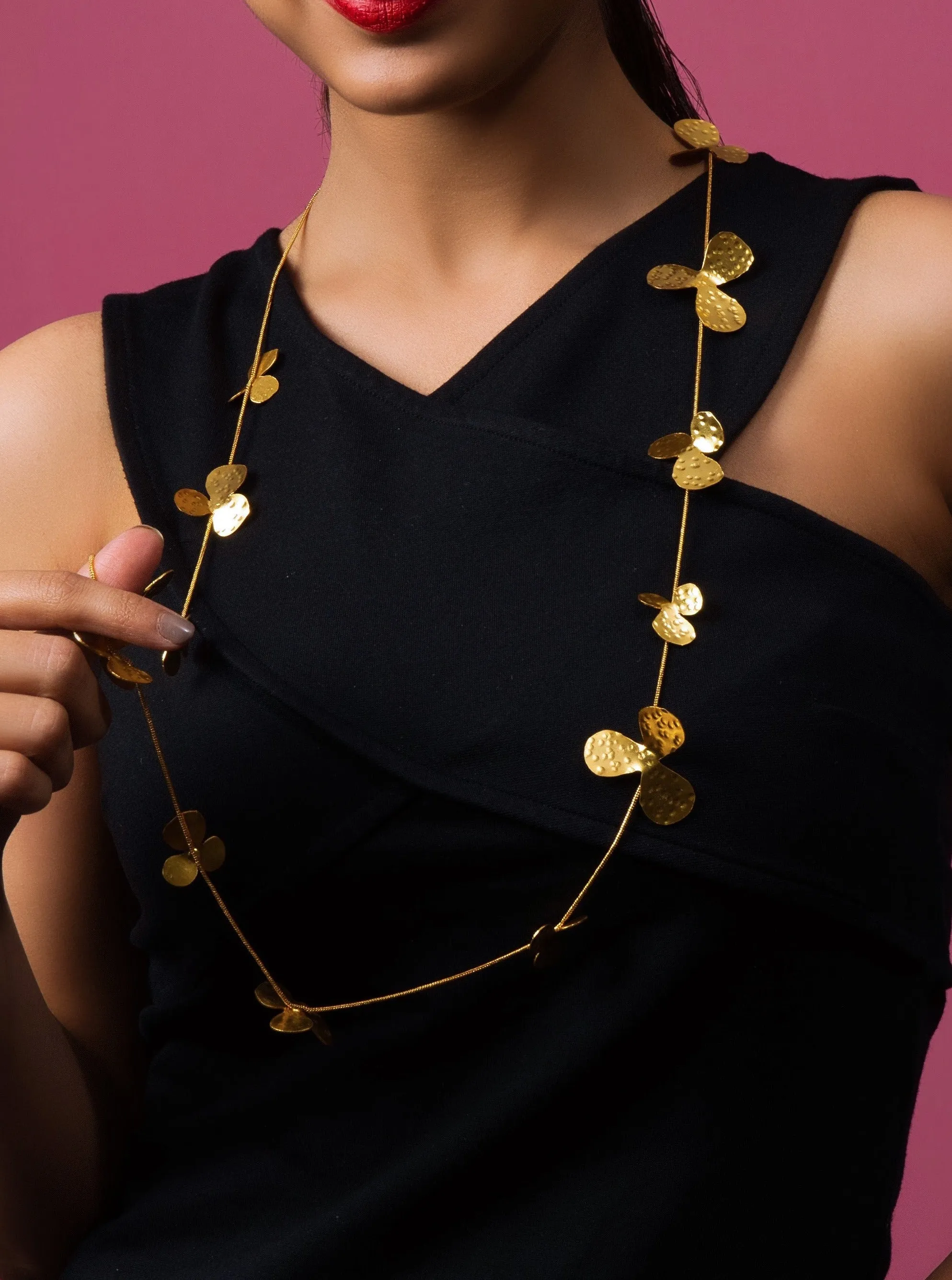 Gold Plated Butterfly Necklace