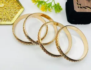 Golden  Bangles 2 Pcs Set