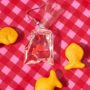 Goldfish in a Bag Earrings