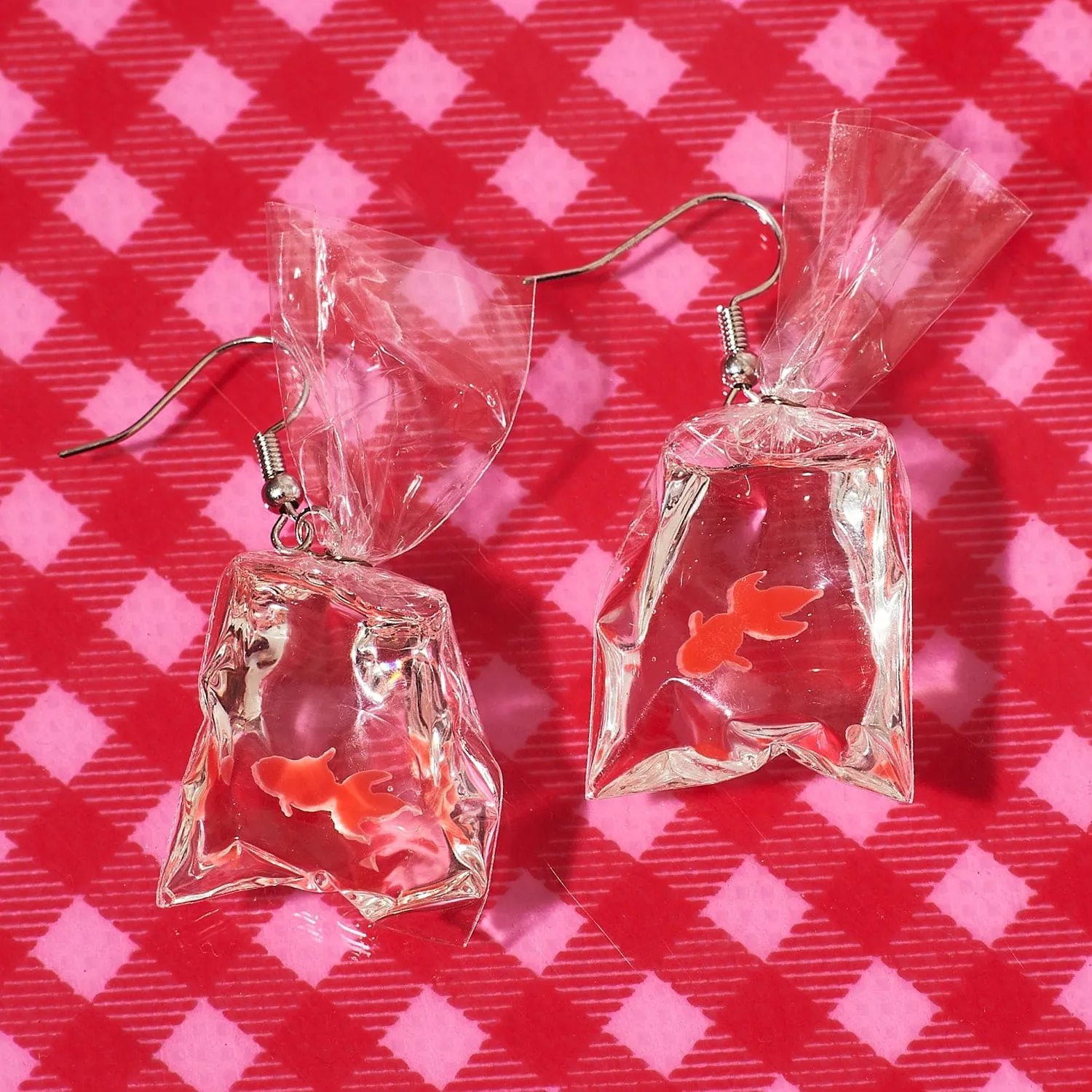 Goldfish in a Bag Earrings