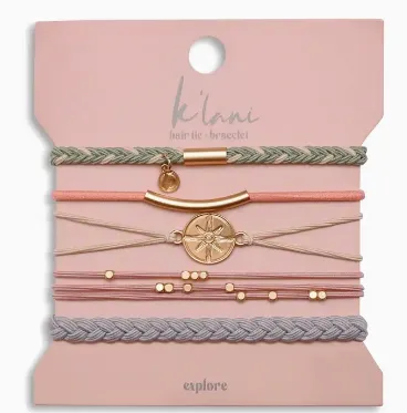 Hair tie bracelets- Explore