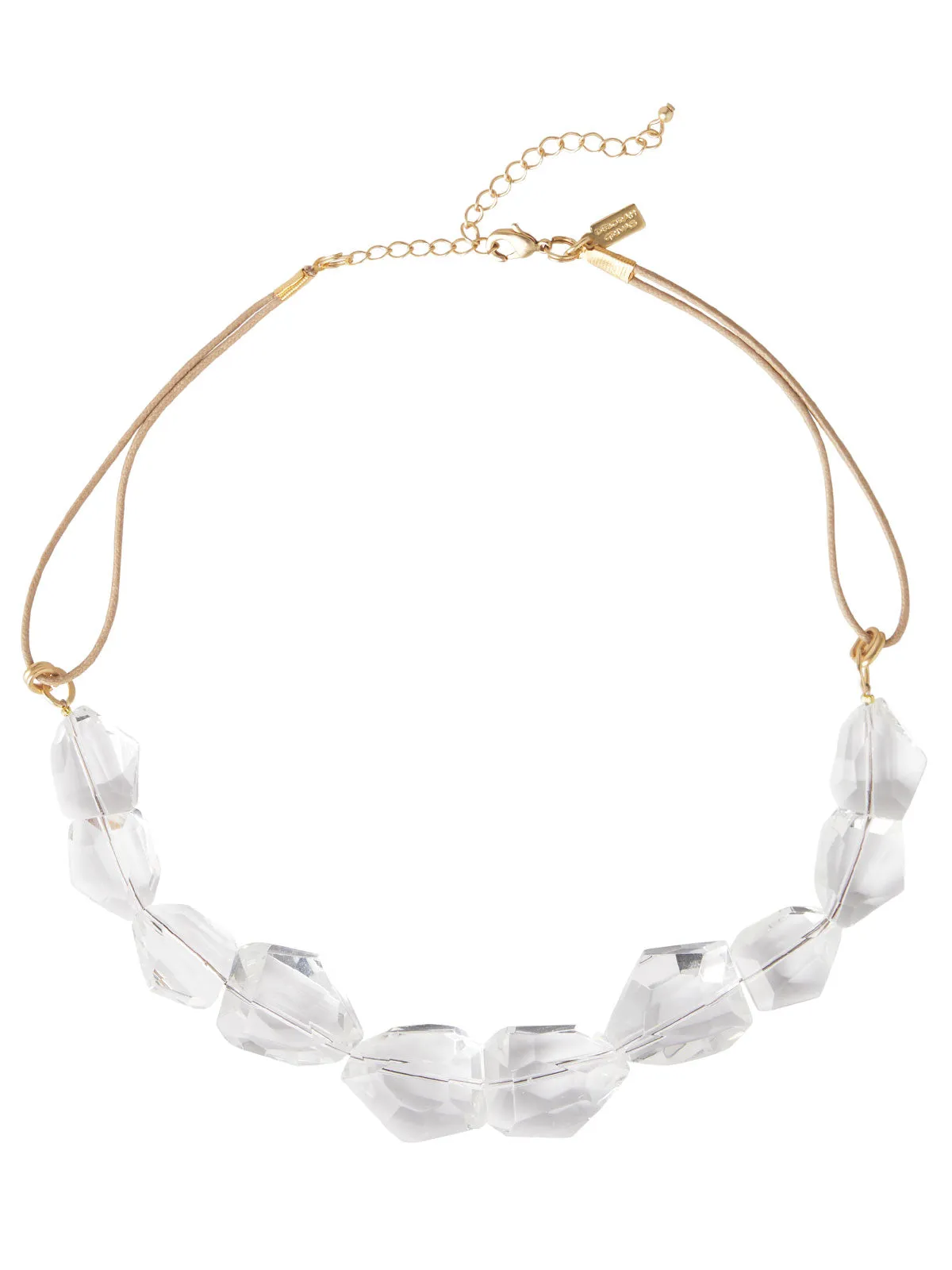 Handmade Crystal Nugget Mixed Back Necklace