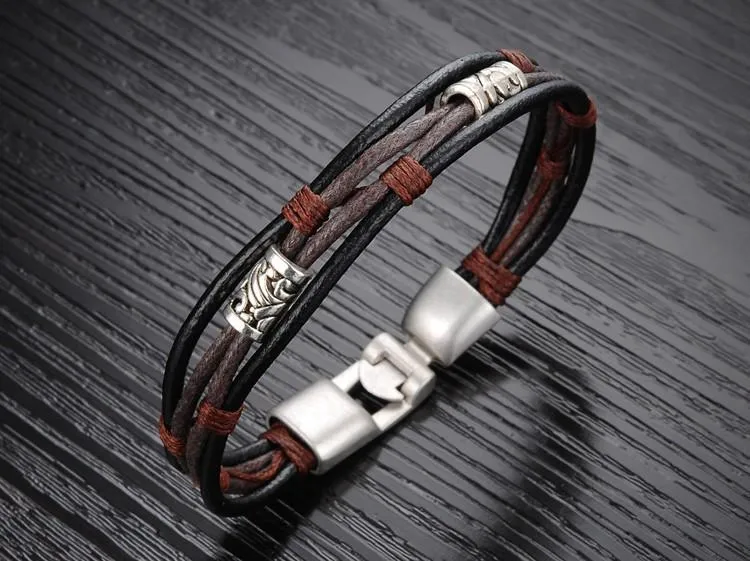 Handmade Genuine Leather Men's Bracelet