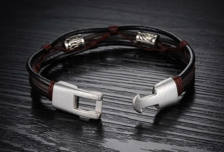 Handmade Genuine Leather Men's Bracelet