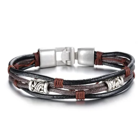 Handmade Genuine Leather Men's Bracelet