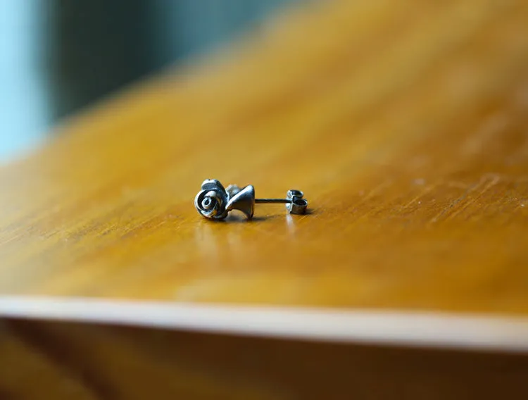 Handmade Sterling Silver Stud Earrings Unique Jewelry Gifts Accessories for Women