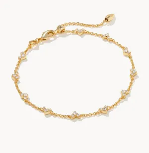 Haven Heart Delicate White Crystal Chain