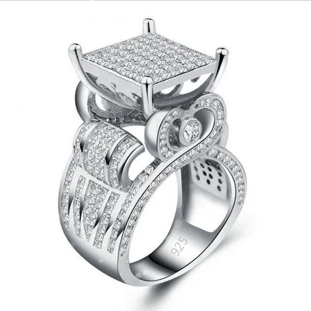 Iced Out Rings Men Ring Gold Color