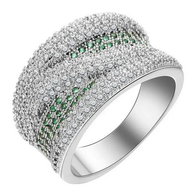 Iced Out Rings Men Ring Gold Color