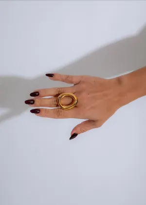 Infinity Wave Ring Gold